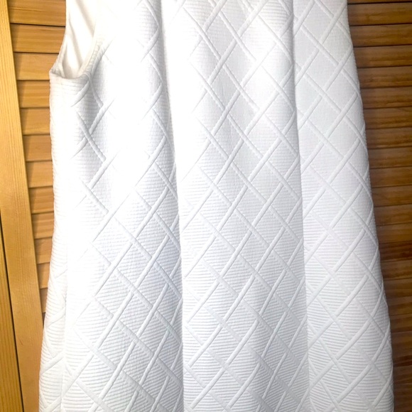 Christopher & Banks White across Cross Sleeveless Dress Size 10 - Picture 3 of 11